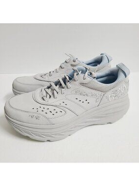 NEW Hoka Womens U Bondi L BP Shoes 1150924 STSN Size 12.5 Gray